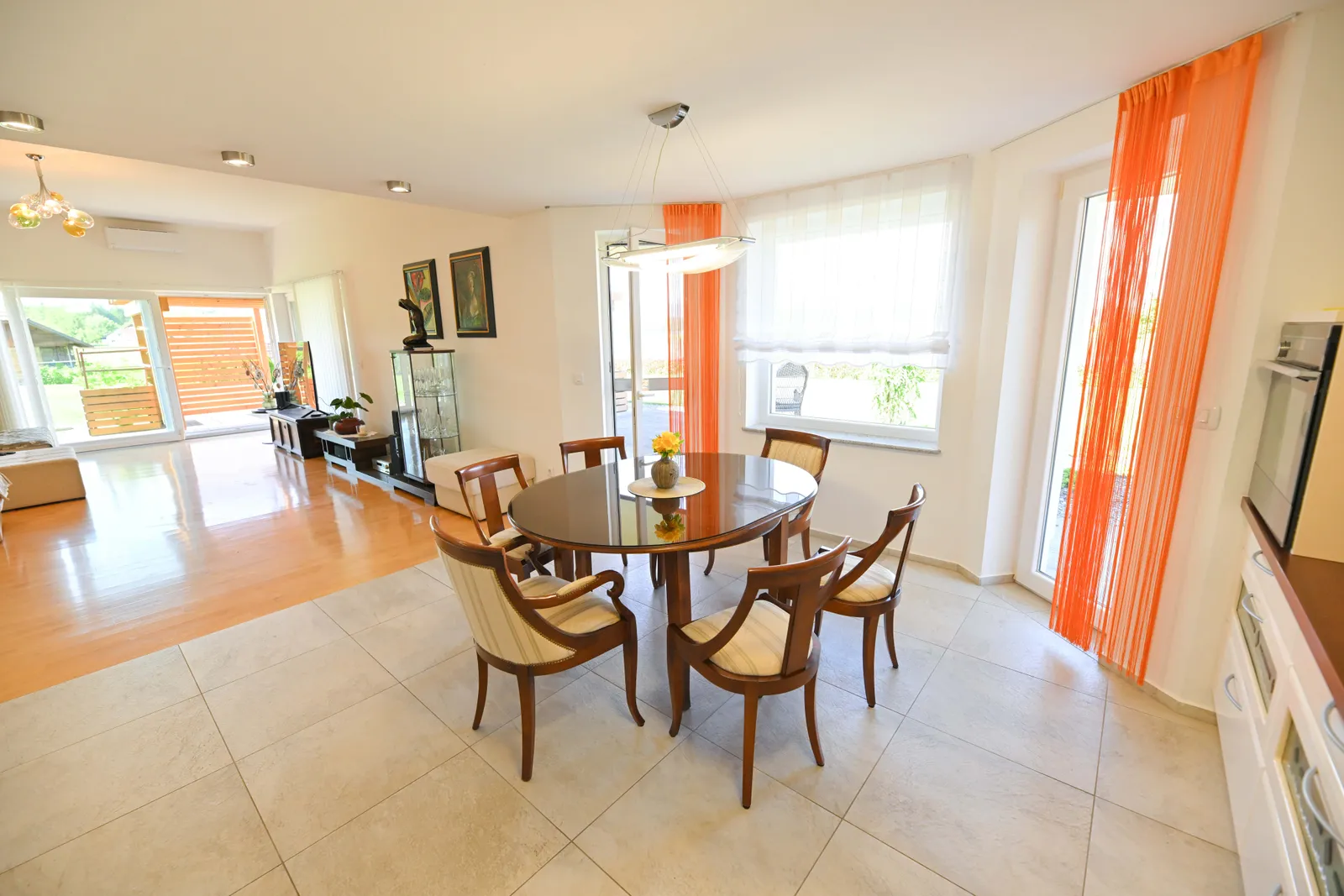 Dining room of apartment Ana